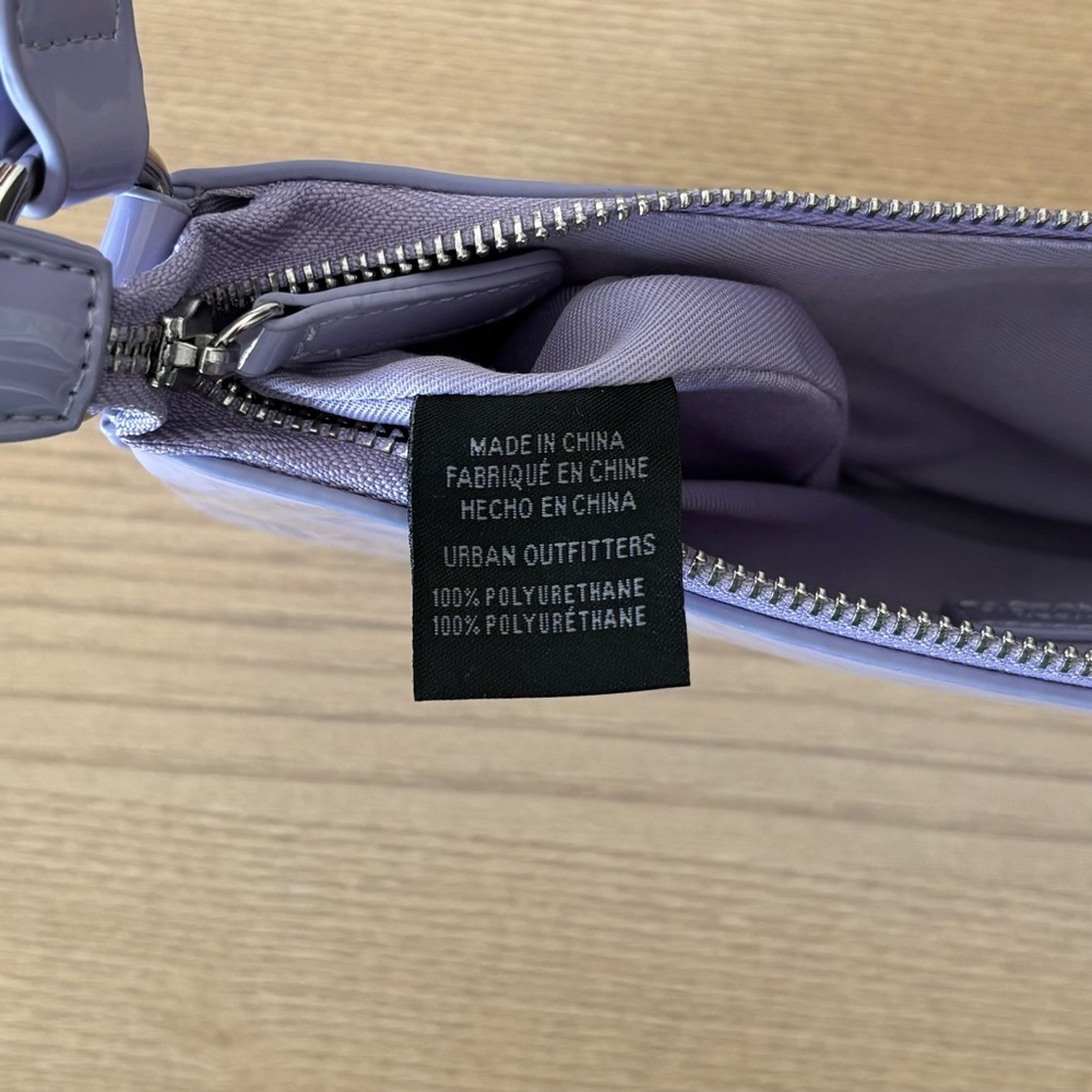 Urban Outfitters Purple Vegan Leather Shoulder Bag Handbag Purse - Picture 16 of 16